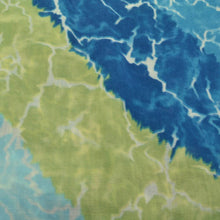 Load image into Gallery viewer, Blue and Lime Green Scarf