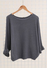 Load image into Gallery viewer, Ruffle Sleeve Jumper - Charcoal Grey