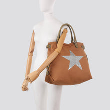 Load image into Gallery viewer, Large Canvas Star Bags: Dark grey