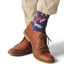 Load image into Gallery viewer, Mens Socks - Dogs Navy: Navy / Design