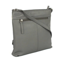Load image into Gallery viewer, Aimee Leather Handbag: Grey/White