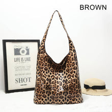 Load image into Gallery viewer, Leopard Print Slouch Bag: TAN