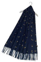 Load image into Gallery viewer, Bumble Bee Print Tassel Scarf: Pink