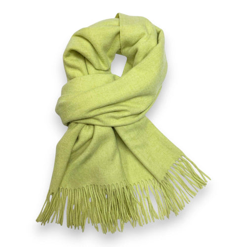Premium Wool Blend Winter Scarf: Lime