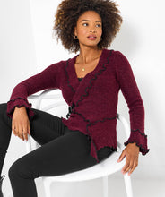 Load image into Gallery viewer, Joe Browns Rosie Wrap Front Jumper: Berry