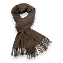 Load image into Gallery viewer, Premium Wool Blend Winter Scarf: Dark Brown