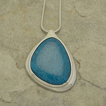 Load image into Gallery viewer, Long Denim Blue Necklace
