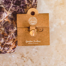 Load image into Gallery viewer, Heart-Shaped Gemstone Ring 18K Gold-Plated | Adjustable : Rose Quartz