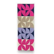 Load image into Gallery viewer, New Retro Print Cashmere Blend Winter Scarf: Lilac Hot Pink