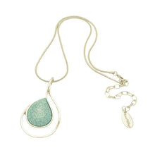 Load image into Gallery viewer, Powder Blue Teardrop Necklace