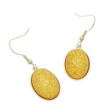 Load image into Gallery viewer, Sunshine Yellow Oval Earrings