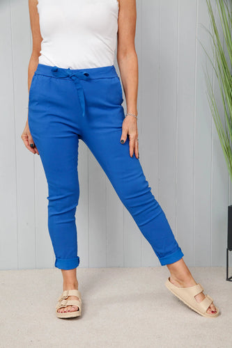 Goose Island Plain Magic Trousers Royal Blue
