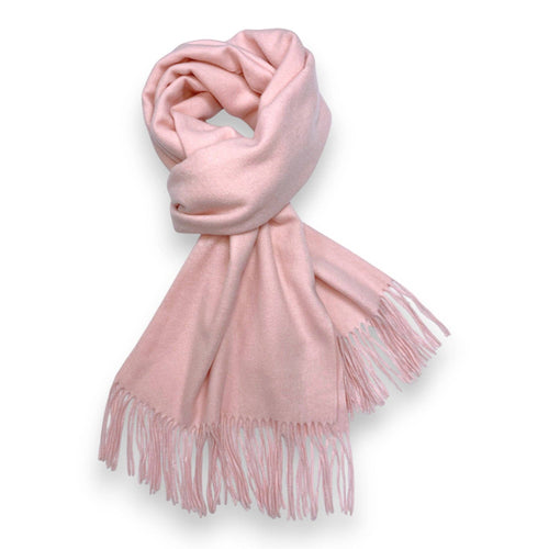 Premium Wool Blend Winter Scarf: Pink