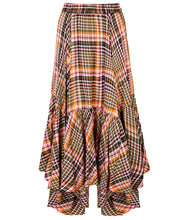 Load image into Gallery viewer, Joe Browns Romantic Check Dippy Hem Skirt: Multi