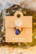 Load image into Gallery viewer, Heart-Shaped Gemstone Ring 18K Gold-Plated | Adjustable : Lapis Lazuli