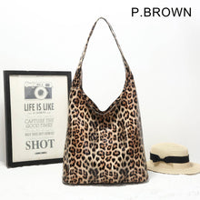 Load image into Gallery viewer, Leopard Print Slouch Bag: TAN
