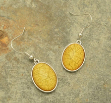 Load image into Gallery viewer, Sunshine Yellow Oval Earrings