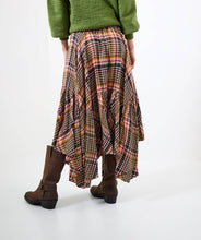 Load image into Gallery viewer, Joe Browns Romantic Check Dippy Hem Skirt: Multi
