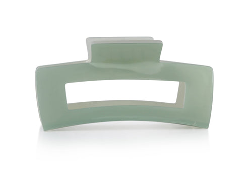 Rebecca Oversized Bulldog Hairclip: SAGE GREEN