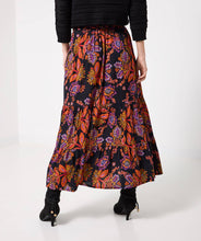 Load image into Gallery viewer, Joe Browns Fabulous Florals Button Front Maxi Skirt: Purple