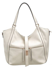 Load image into Gallery viewer, LARGE SHOULDER BAG: Beige