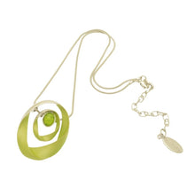 Load image into Gallery viewer, Lime Green Ribbon Necklace