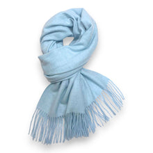 Load image into Gallery viewer, Premium Wool Blend Winter Scarf: Baby blue