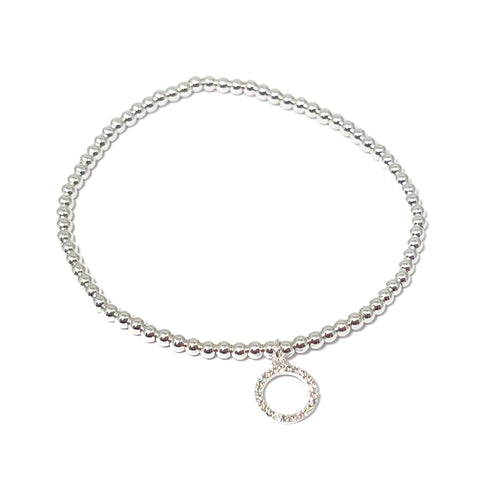 Sadira Circle Bracelet- Silver