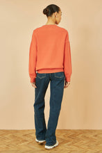 Load image into Gallery viewer, Yumi Orange Heart Knit Relaxed Jumper: Orange / S/M