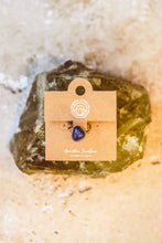 Load image into Gallery viewer, Heart-Shaped Gemstone Ring 18K Gold-Plated | Adjustable : Lapis Lazuli