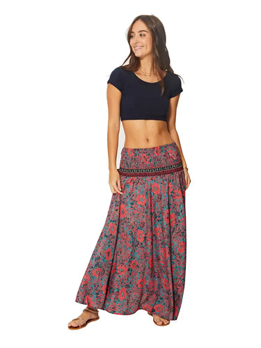 Ipanima Blue Pink Long Skirt/Dress One Size