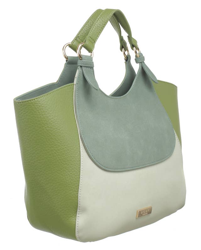 SUEDE PANEL GRAB : Green