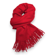Load image into Gallery viewer, Premium Wool Blend Winter Scarf: Red