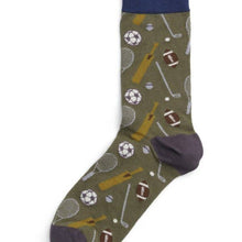 Load image into Gallery viewer, Mens Socks - Sports: Green / Design