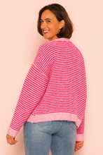 Load image into Gallery viewer, Women's oversized striped cardigan / One size