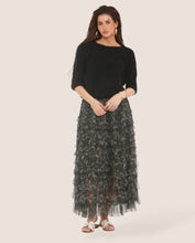Load image into Gallery viewer, Camouflage Tulle Layered Skirt: Khaki / One Size: UK8-16