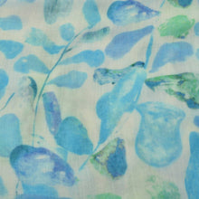 Load image into Gallery viewer, Blue Teardrop Leaf Scarf