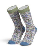 Load image into Gallery viewer, Womens Socks - Bird Blue: Blue / Bird