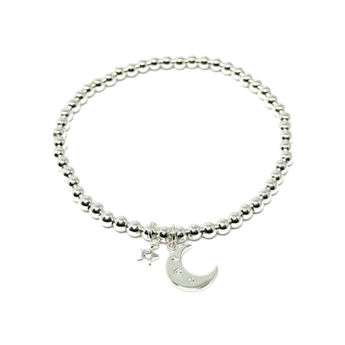 Harwin Moon & Star Bracelet - Silver