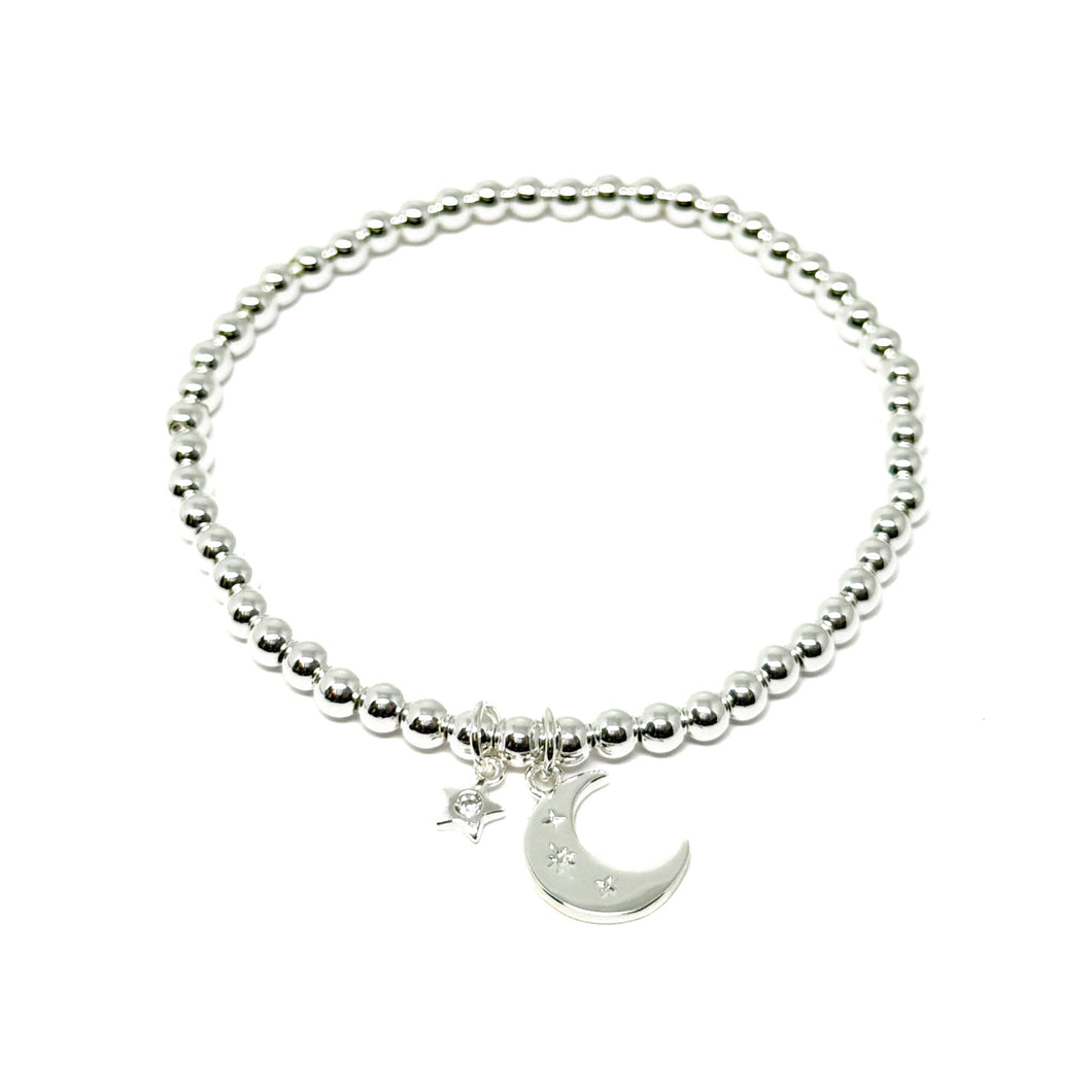 Harwin Moon & Star Bracelet - Silver