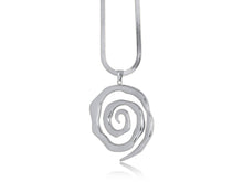 Load image into Gallery viewer, CORALIE SWIRL STAINLESS STEEL NECKLACE: GOLD