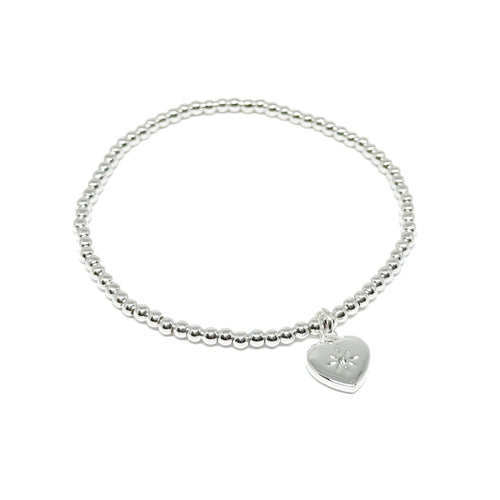 Madison Heart Bracelet - Silver