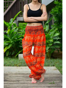 Orange 2024 harem pants
