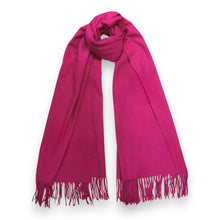 Load image into Gallery viewer, Premium Wool Blend Winter Scarf: Fuchsia