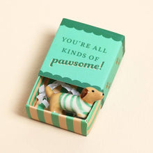 Load image into Gallery viewer, Tiny Matchbox Ceramic Tokens: Sausage Dog