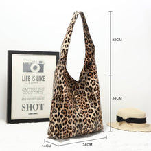 Load image into Gallery viewer, Leopard Print Slouch Bag: TAN