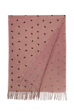 Load image into Gallery viewer, Bumble Bee Print Tassel Scarf: Pink