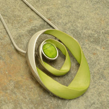 Load image into Gallery viewer, Lime Green Ribbon Necklace