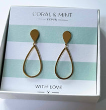 Load image into Gallery viewer, Gold Drop Earrings