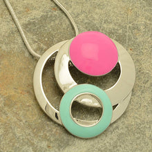 Load image into Gallery viewer, Pink and Green Retro Necklace